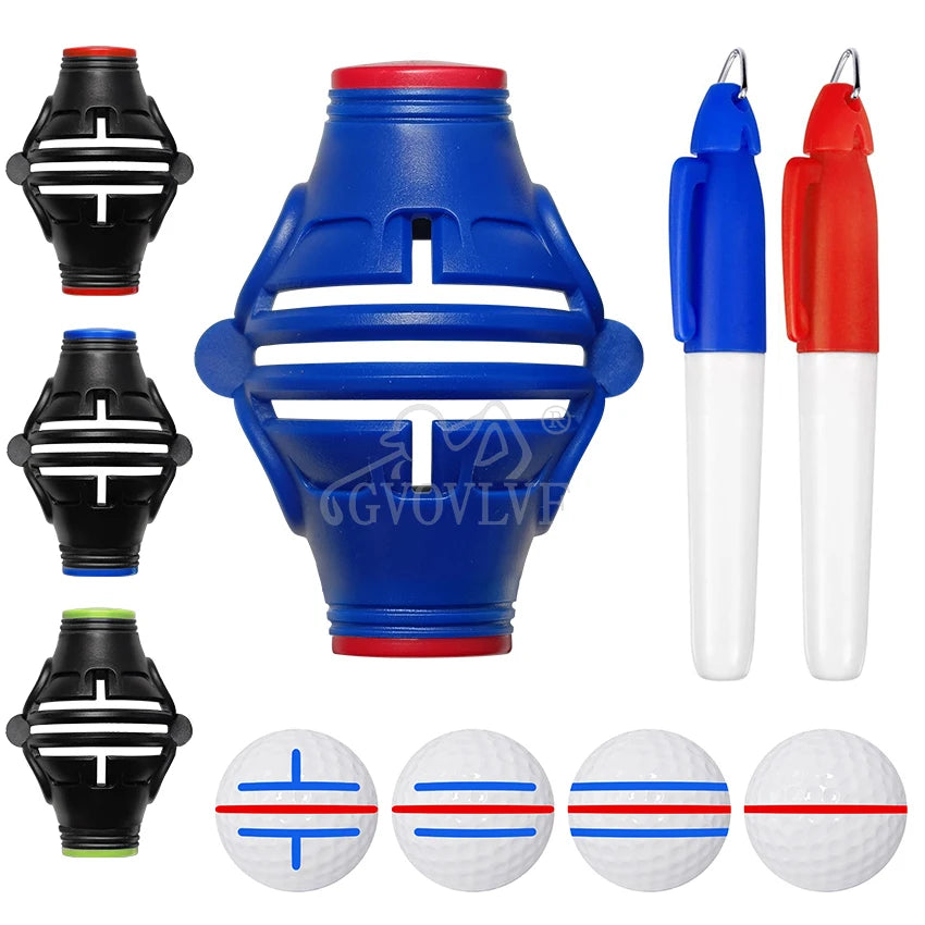 Golf Ball Marker High Precision Golf Ball Marker Golf Ball Liner Template Drawing Marking Alignment Tool Kit Professional