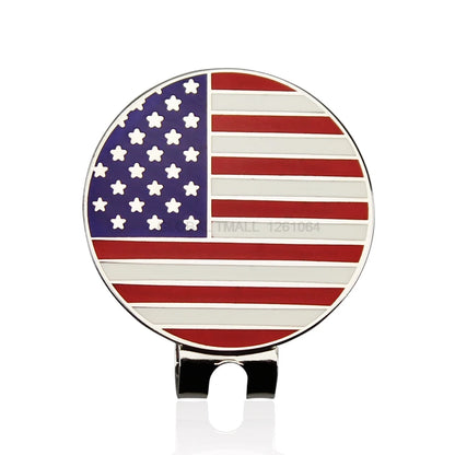 30MM 1.18 Inch Golf Ball Marker W Magnetic Golf Cap Hat Clip Mark for Golfer Golf Ball Shoes Clover National Flag Dog Pig Flower