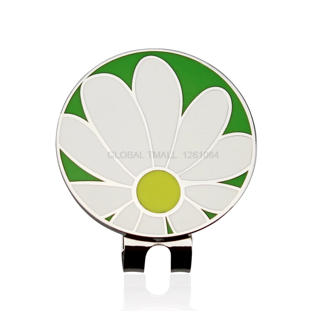 30MM 1.18 Inch Golf Ball Marker W Magnetic Golf Cap Hat Clip Mark for Golfer Golf Ball Shoes Clover National Flag Dog Pig Flower