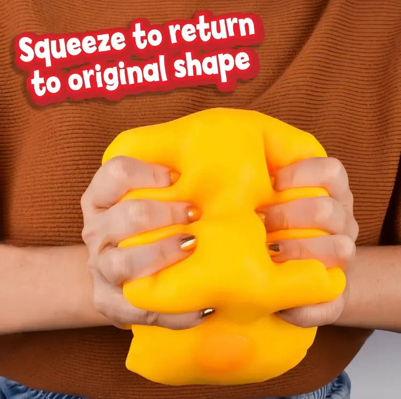 Jumbo Cheese Squishy Stress Ball, Slow Rising Sensory Fidget Toy for Anxiety Relief. Soft Cheese Shaped Stress Relief Toy, Cute Funny Desk Toy for Kids & Adults, Non-Toxic