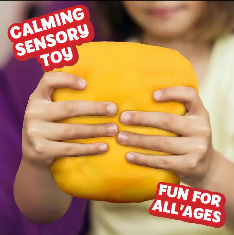 Jumbo Cheese Squishy Stress Ball, Slow Rising Sensory Fidget Toy for Anxiety Relief. Soft Cheese Shaped Stress Relief Toy, Cute Funny Desk Toy for Kids & Adults, Non-Toxic