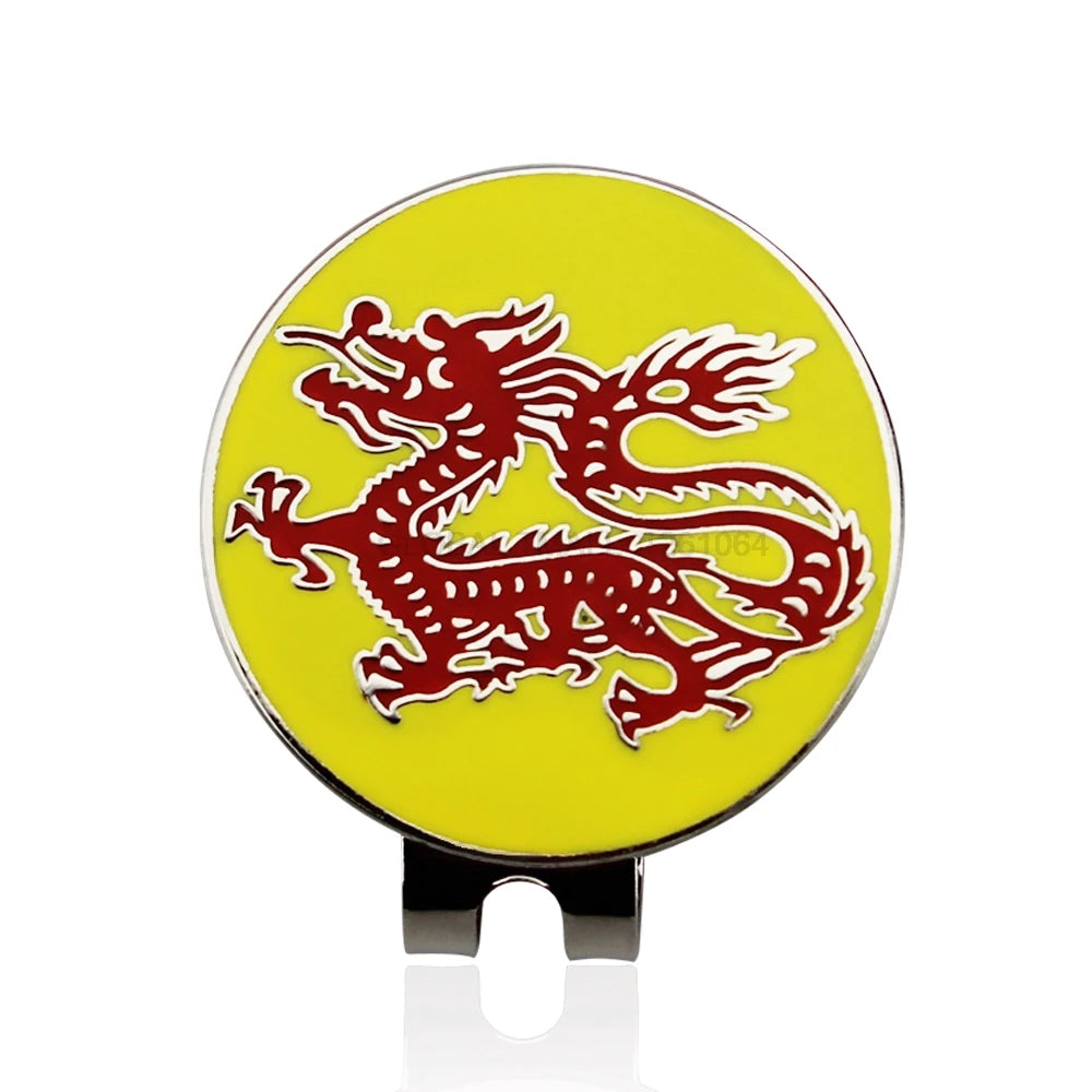 30MM 1.18 Inch Golf Ball Marker W Magnetic Golf Cap Hat Clip Mark for Golfer Golf Ball Shoes Clover National Flag Dog Pig Flower