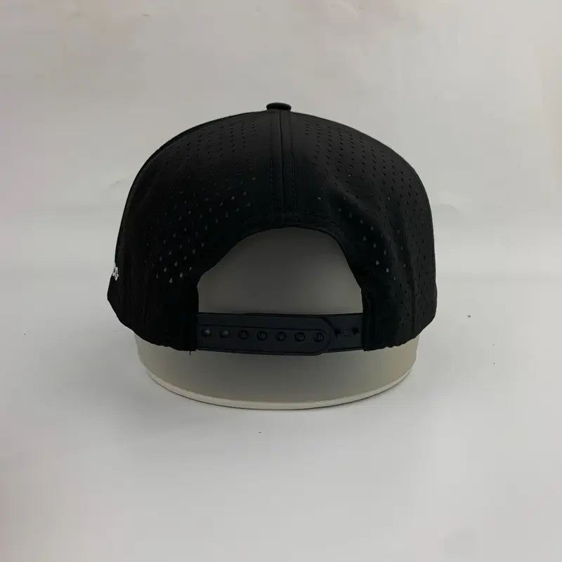 3 under Par Co "Tap in Bird" Edition Golf Hat - Black with Perforated Design and White Trim
