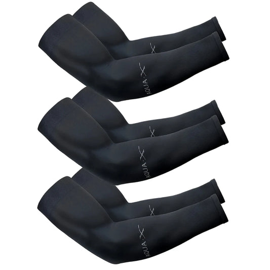 3Pairs Fashion Sun Ice Silk Sleeves Unisex Summer Sun Protection Arm Sleeves Suitable for Outdoor Riding, Driving, Fishing