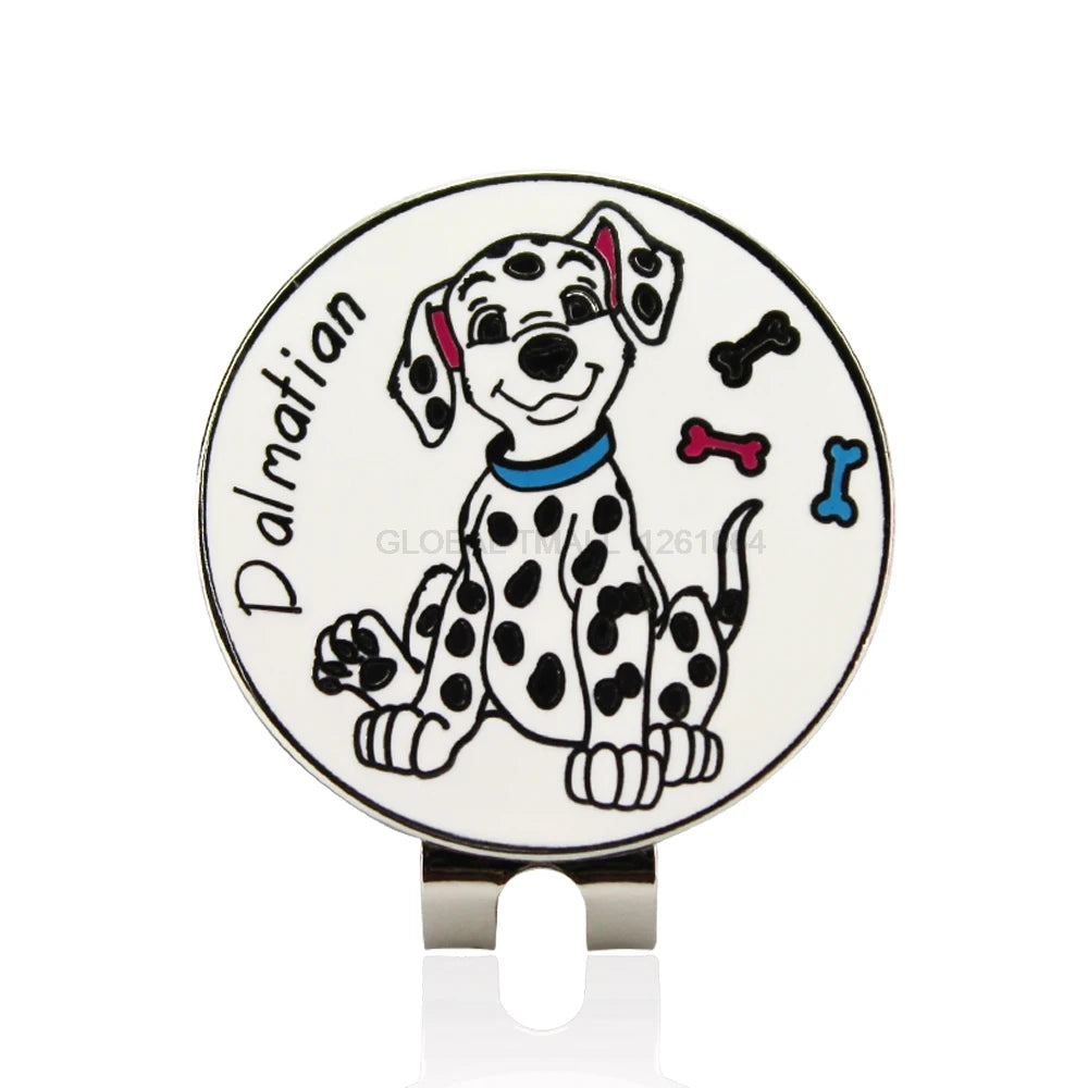 30MM 1.18 Inch Golf Ball Marker W Magnetic Golf Cap Hat Clip Mark for Golfer Golf Ball Shoes Clover National Flag Dog Pig Flower