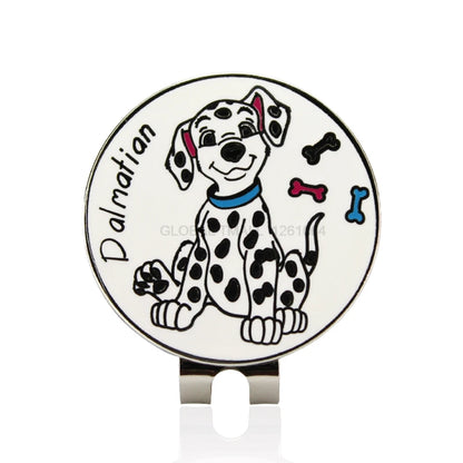 30MM 1.18 Inch Golf Ball Marker W Magnetic Golf Cap Hat Clip Mark for Golfer Golf Ball Shoes Clover National Flag Dog Pig Flower
