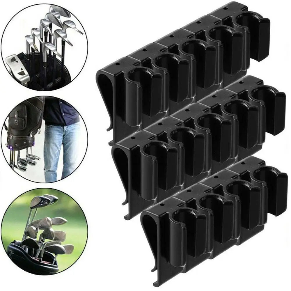 Pack 14 Pcs Golf Putter Clamp Golf Bag Clips Clubs Holder Organizer with Plastic White Marker Drop Ship