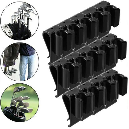 Pack 14 Pcs Golf Putter Clamp Golf Bag Clips Clubs Holder Organizer with Plastic White Marker Drop Ship